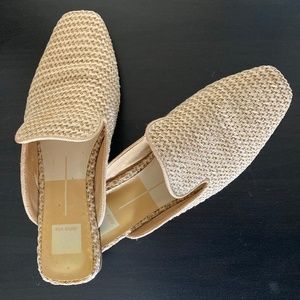 Dolce Vita Bree raffia woven mules, size 9.5